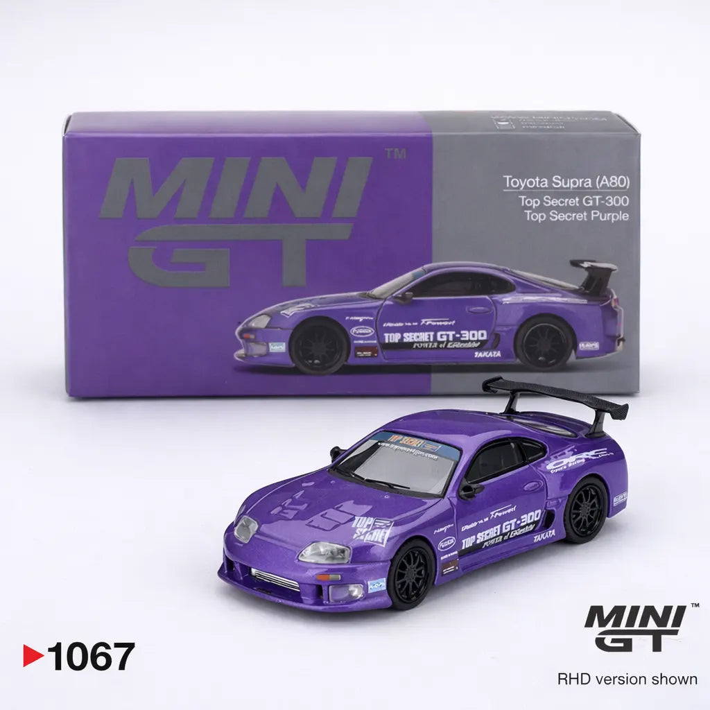Toyota Supra A80 Top Secret GT-300 Top Secret Purple - 1067 - Mini GT