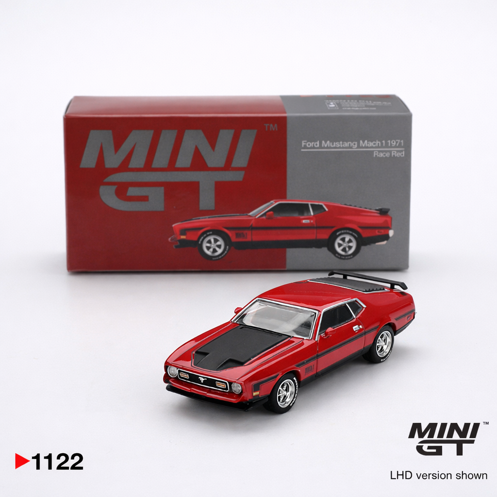 Ford Mustang Mach1 1971 – Race Red - 1122 - Mini GT