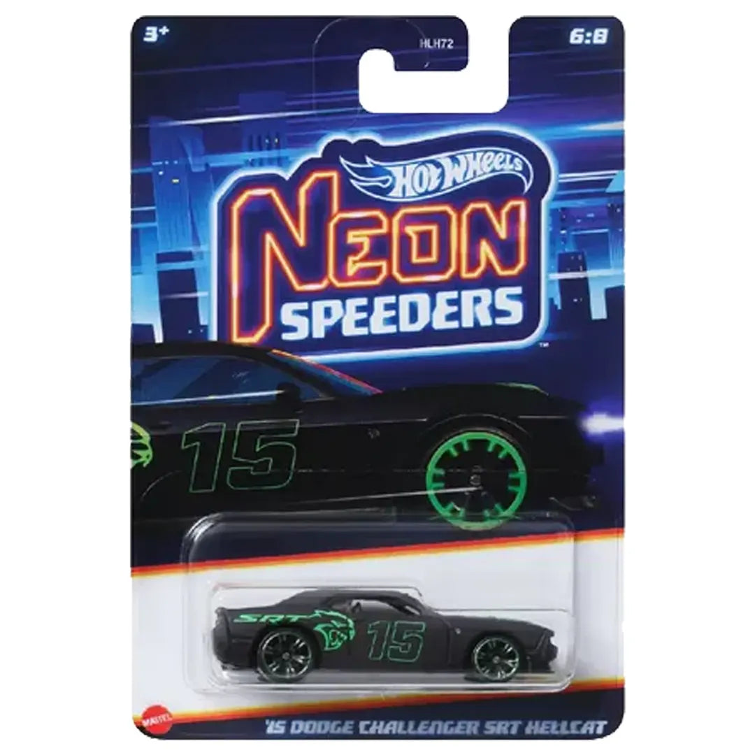 15 Dodge Challenger SRT Hellcat - Neon Speeders 6/8 - Hot Wheels