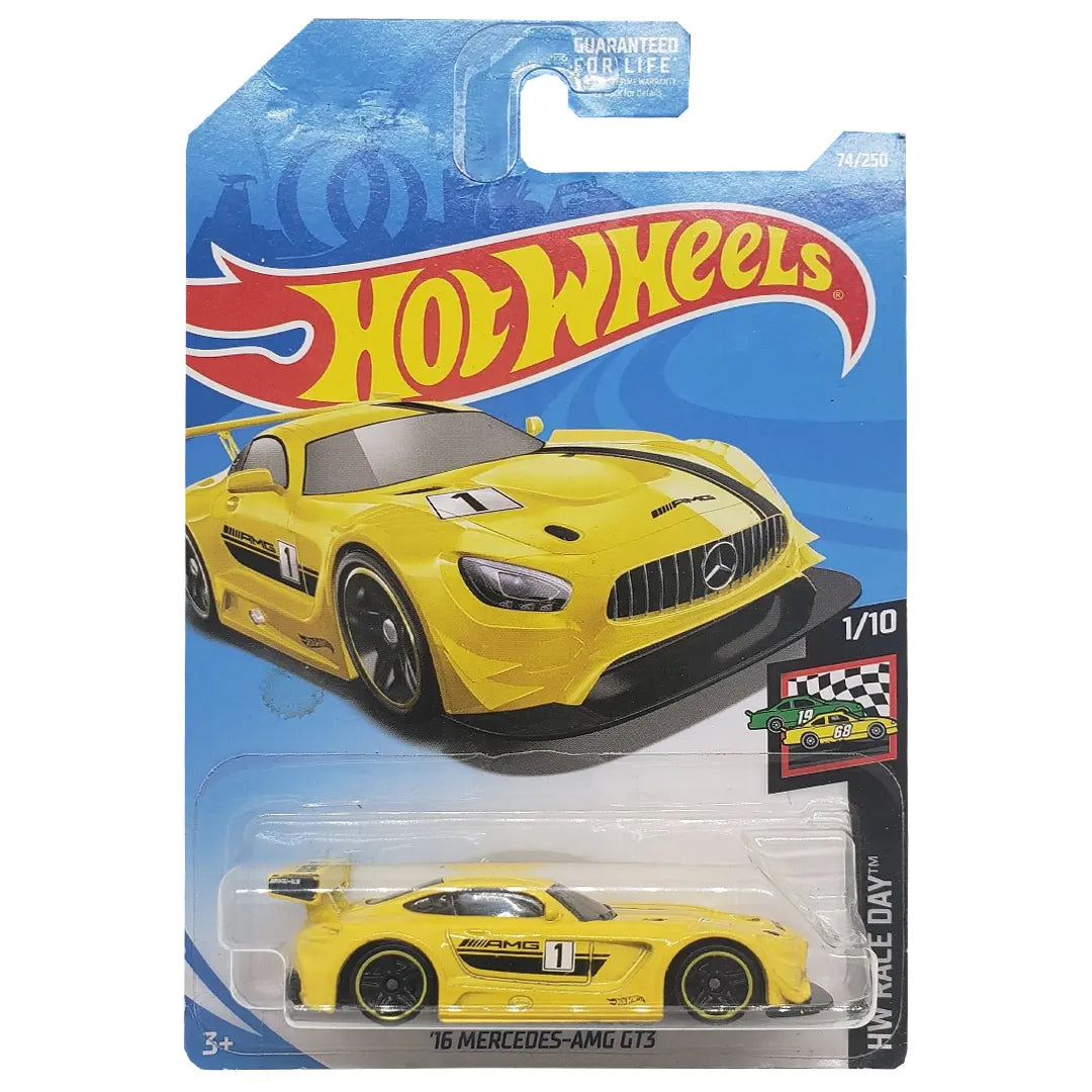 16 Mercedes Amg Gt3 - Race Day 1/10 - Hot Wheels