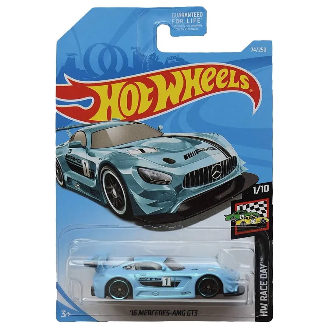 16 Mercedes Benz Amg Gt3 - Race Day 1/10 - Hot Wheels