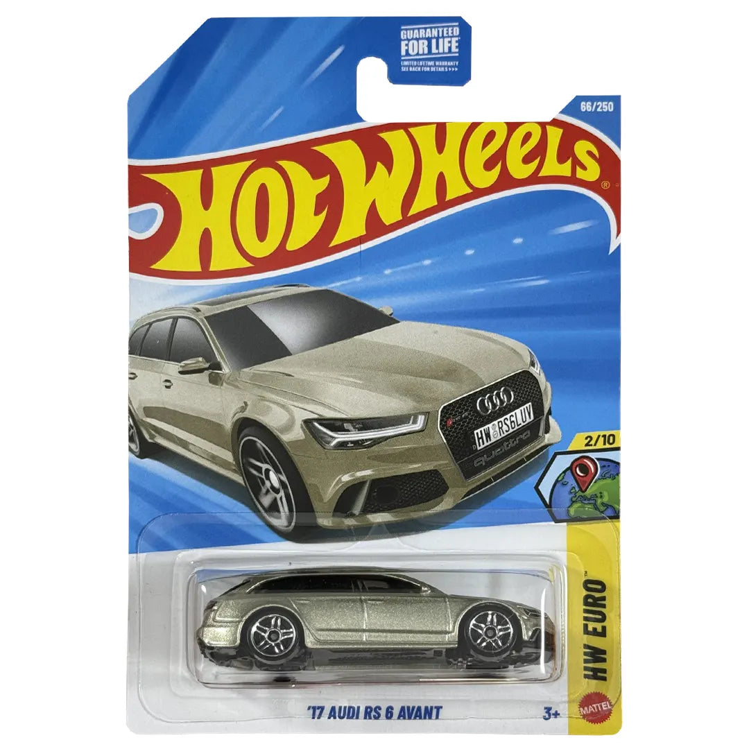 17 Audi Rs 6 Avant - Euro 2/10 - Hot Wheels