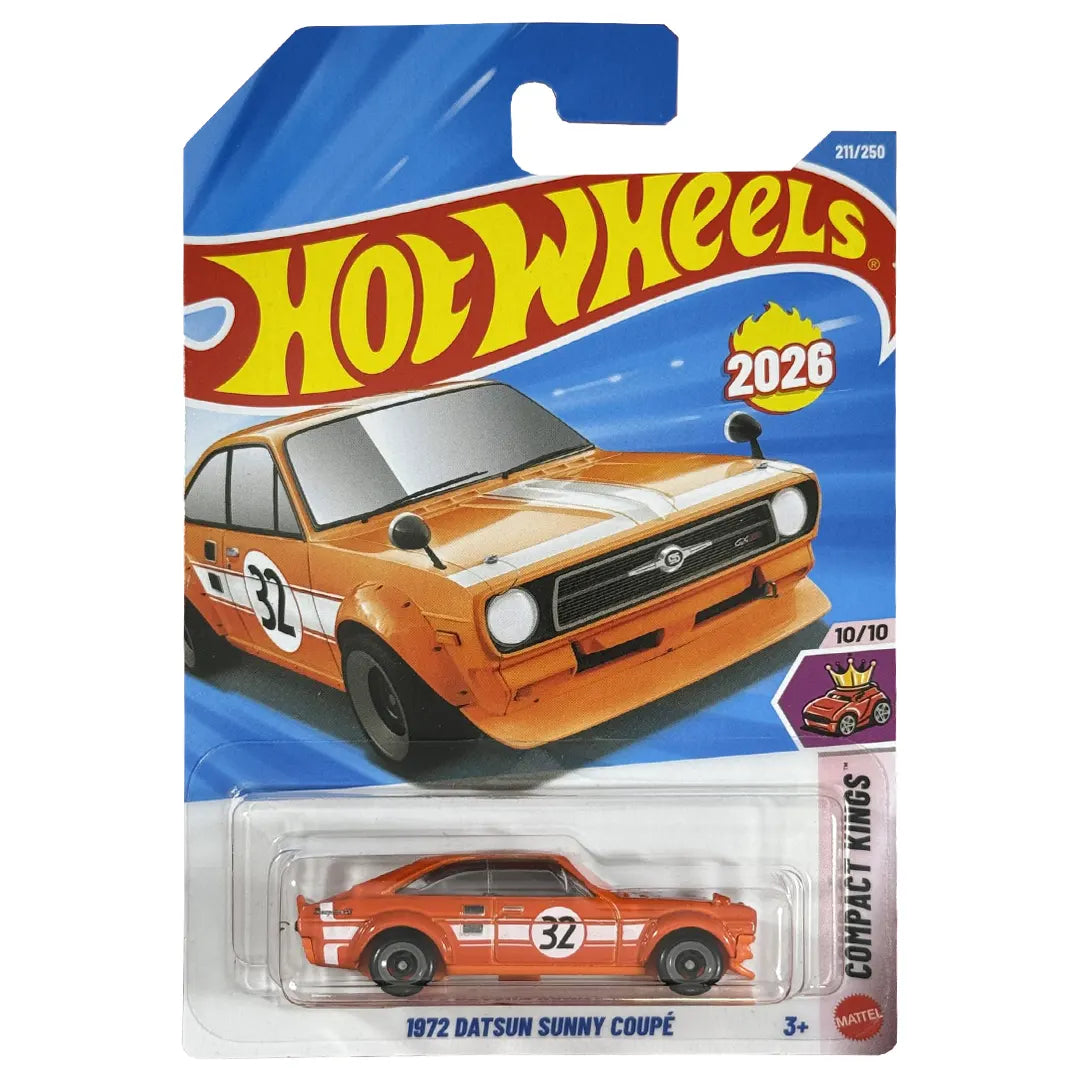 1972 Datsun Sunny Coupe - Compact Kings 10/10 - Hot Wheels