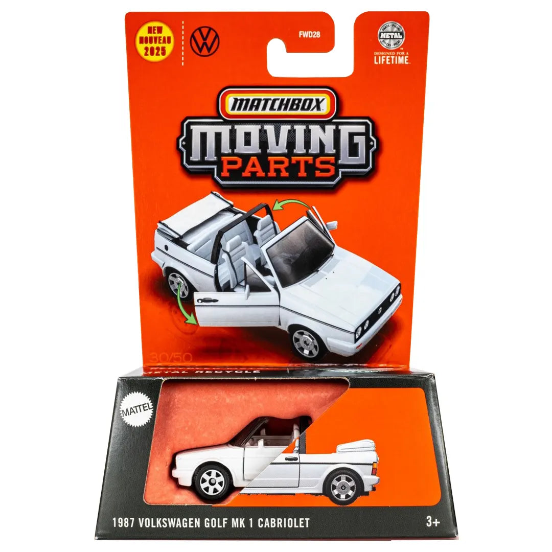 1987 Volkswagen Golf Mk 1 Cabriolet - 30/50 - 2025 - Matchbox