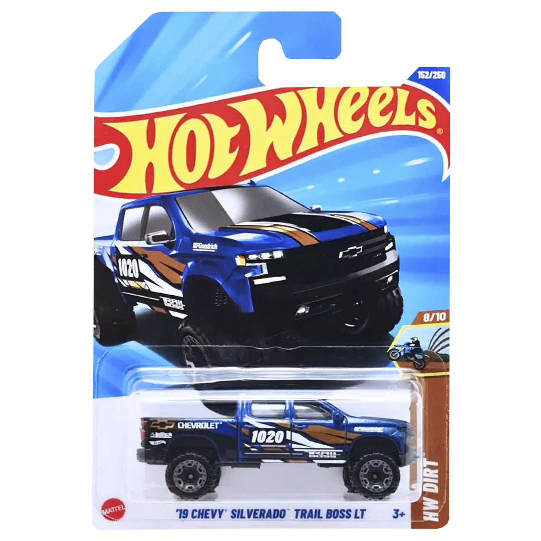 19 Chevy Silverado Trail Boss Lt - Dirt 8/10 - Hot Wheels
