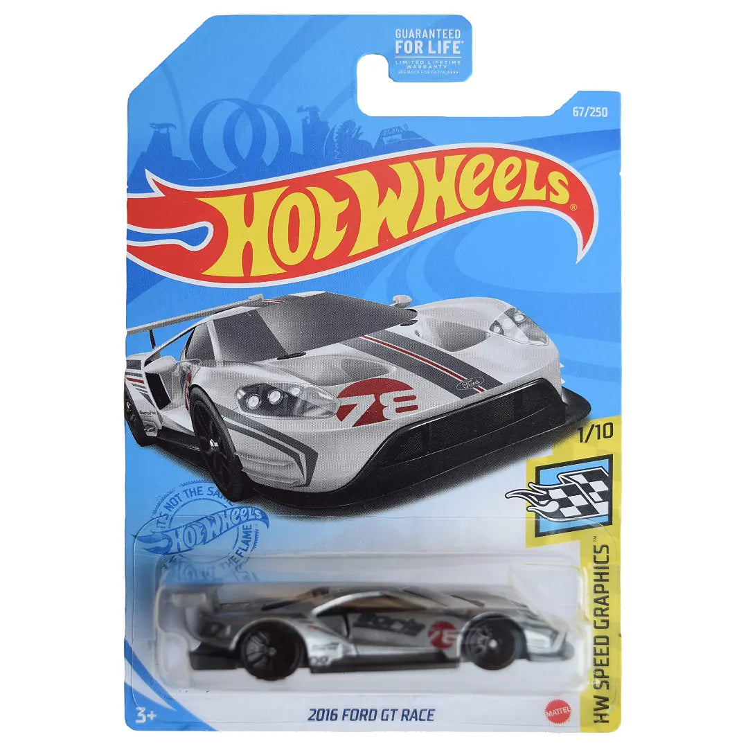 2016 Ford Gt Race - Speed Graphics 1/10 - Hot Wheels