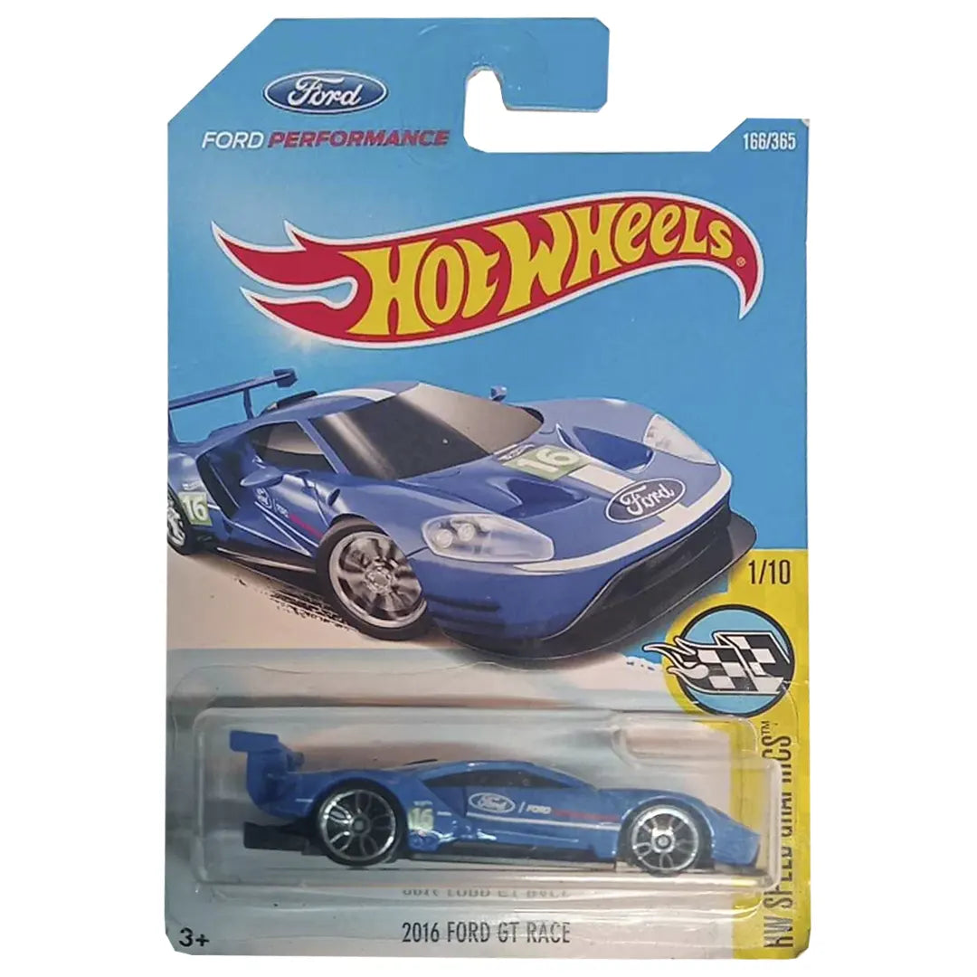 2016 Ford Gt Race - Speed Graphics 1/10 - Hot Wheels
