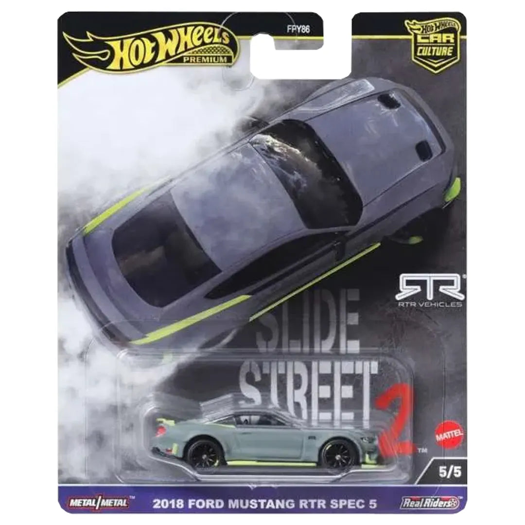 2018 Ford Mustang Rtr Spec 5 - Slide Street 2 5/5 - Hot Wheels