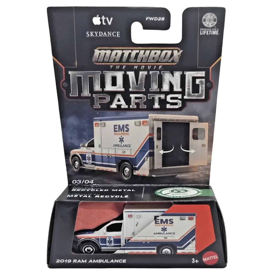 2019 Ram Ambulance - 3/4 - Matchbox Movie - Matchbox