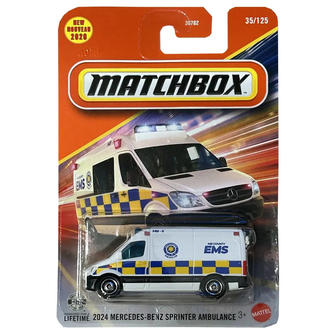 2024 Mercedes Benz Sprinter Ambulance - 35/125 - 2026 - Matchbox