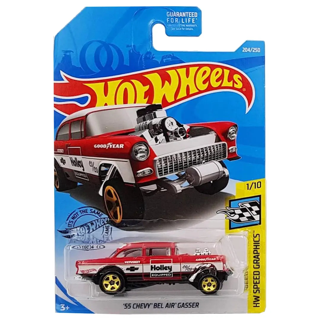 55 Chevy Bel Air Gasser - Speed Graphics 1/10 - Hot Wheels