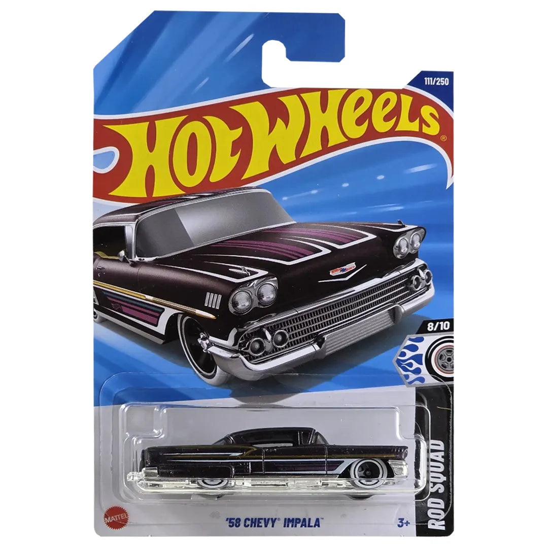 58 Chevy Impala - Rod Squad 8/10 - Hot Wheels