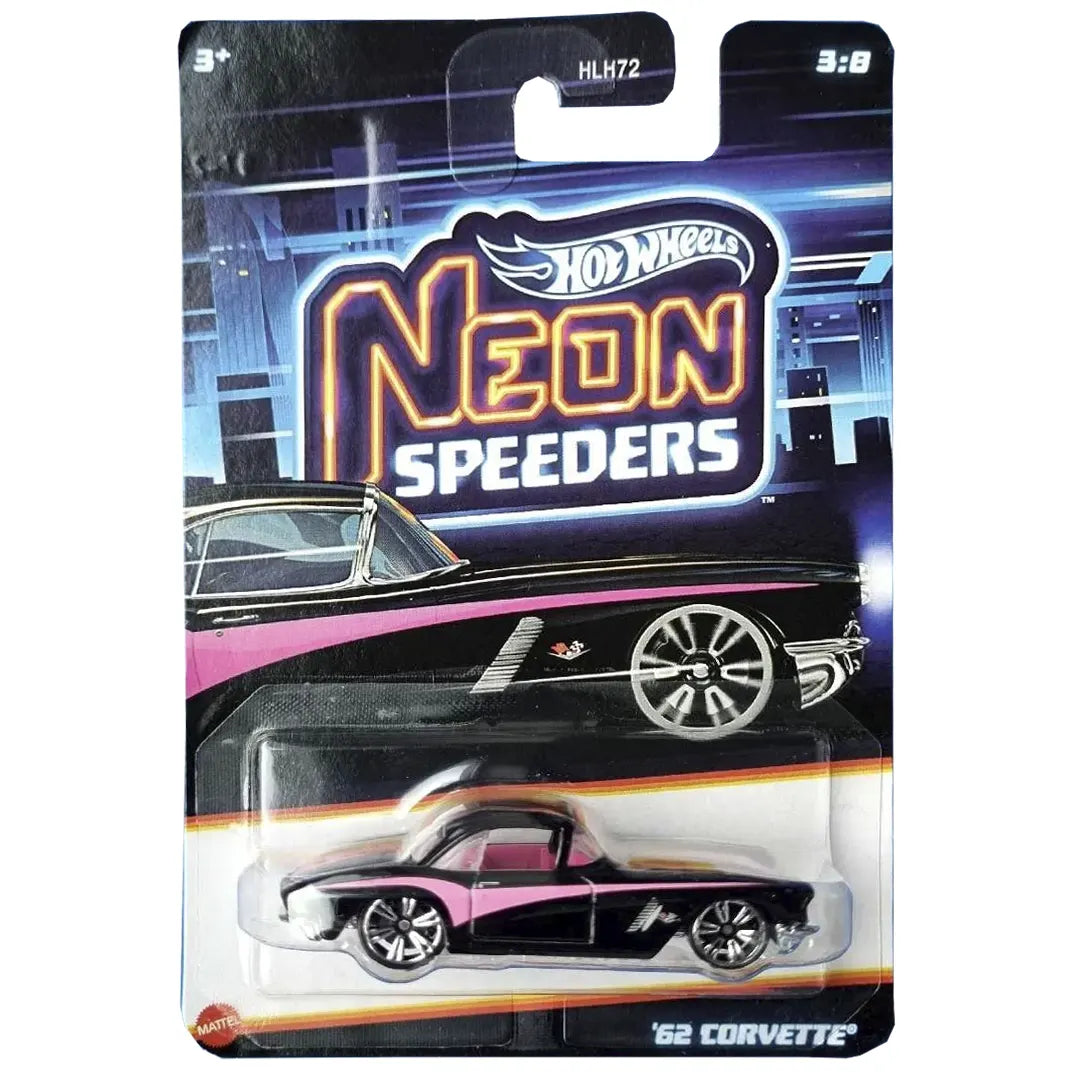 62 Corvette - Neon Speeders 3/8 - Hot Wheels