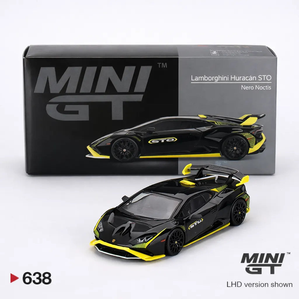 Lamborghini Huracán STO Nero Noctis - 638 - Mini GT