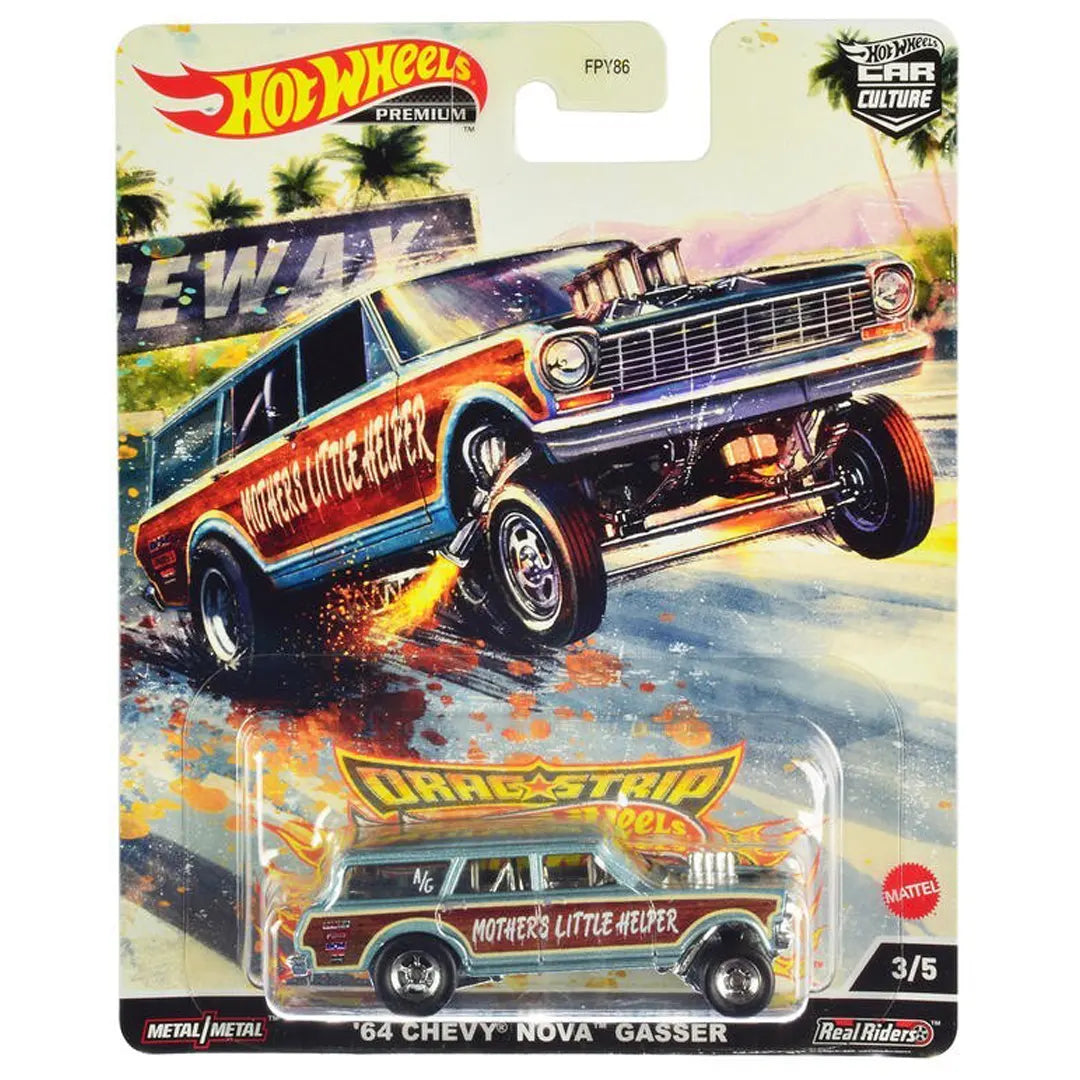 64 Chevy Nova Gasser - Dragstrip Demons 3/5 - Hot Wheels