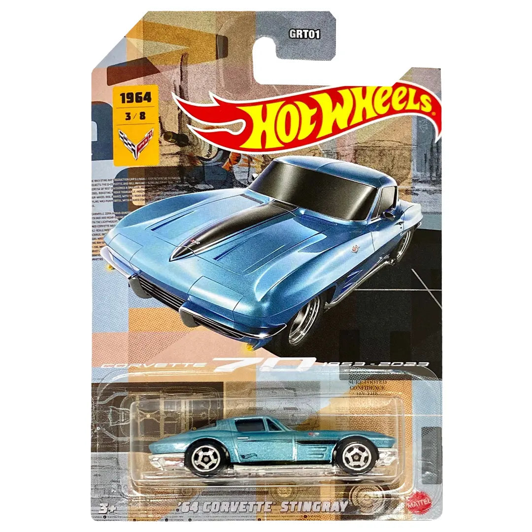 64 Corvette Stingray - Corvette 70 3/8 - Hot Wheels
