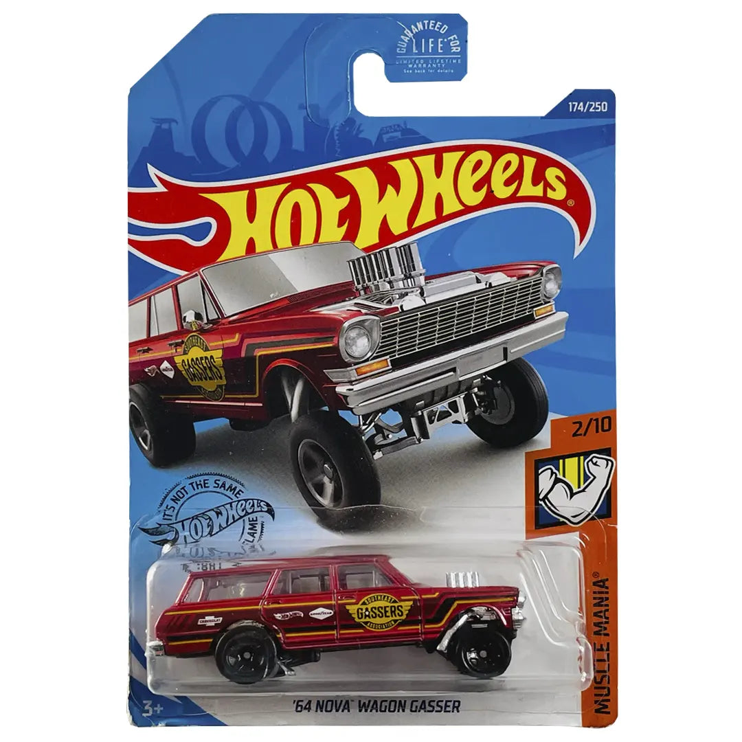 64 Nova Wagon Gasser - Muscle Mania 2/10 - Hot Wheels