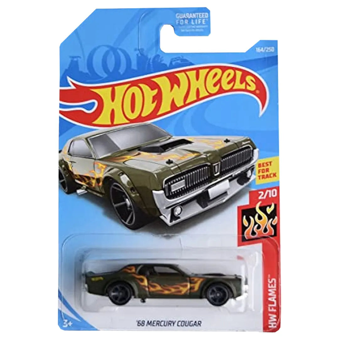 68 Mercury Cougar - Flames 2/10 - Hot Wheels