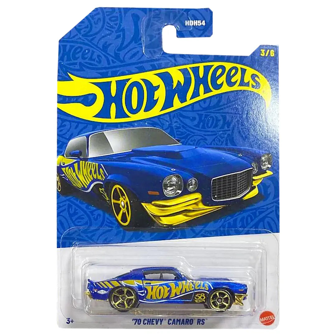 70 Chevy Camaro Rs - Blue And Gold 3/6 - Hot Wheels