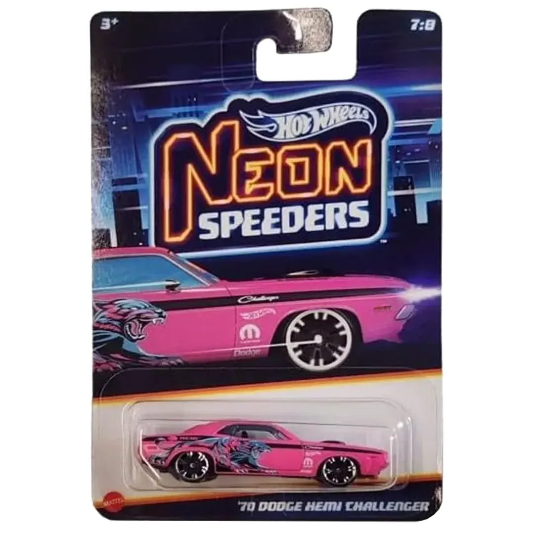 70 Dodge Hemi Challenger - Neon Speeders 7/8 - Hot Wheels
