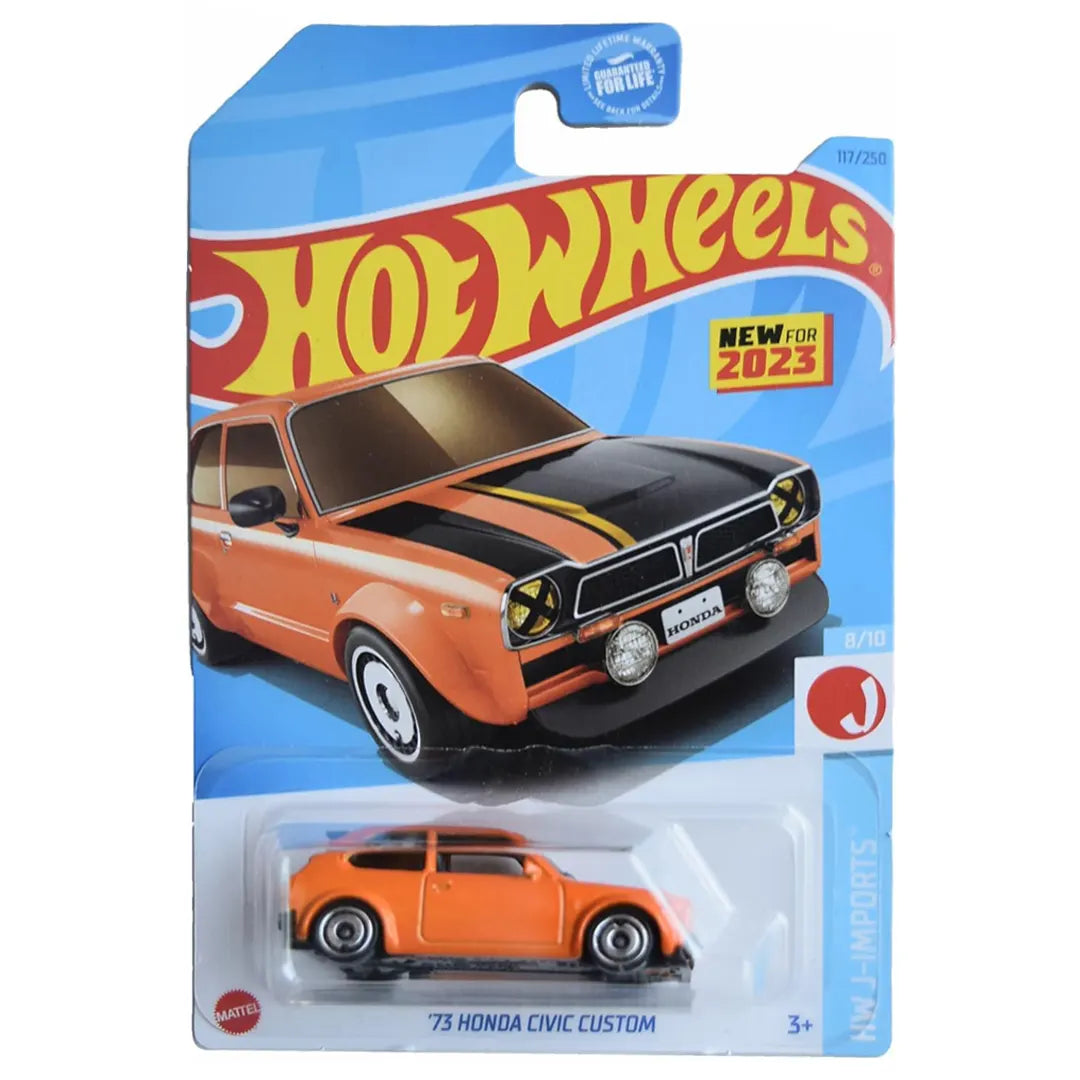 73 Honda Civic Custom - J-Imports 8/10 - Hot Wheels