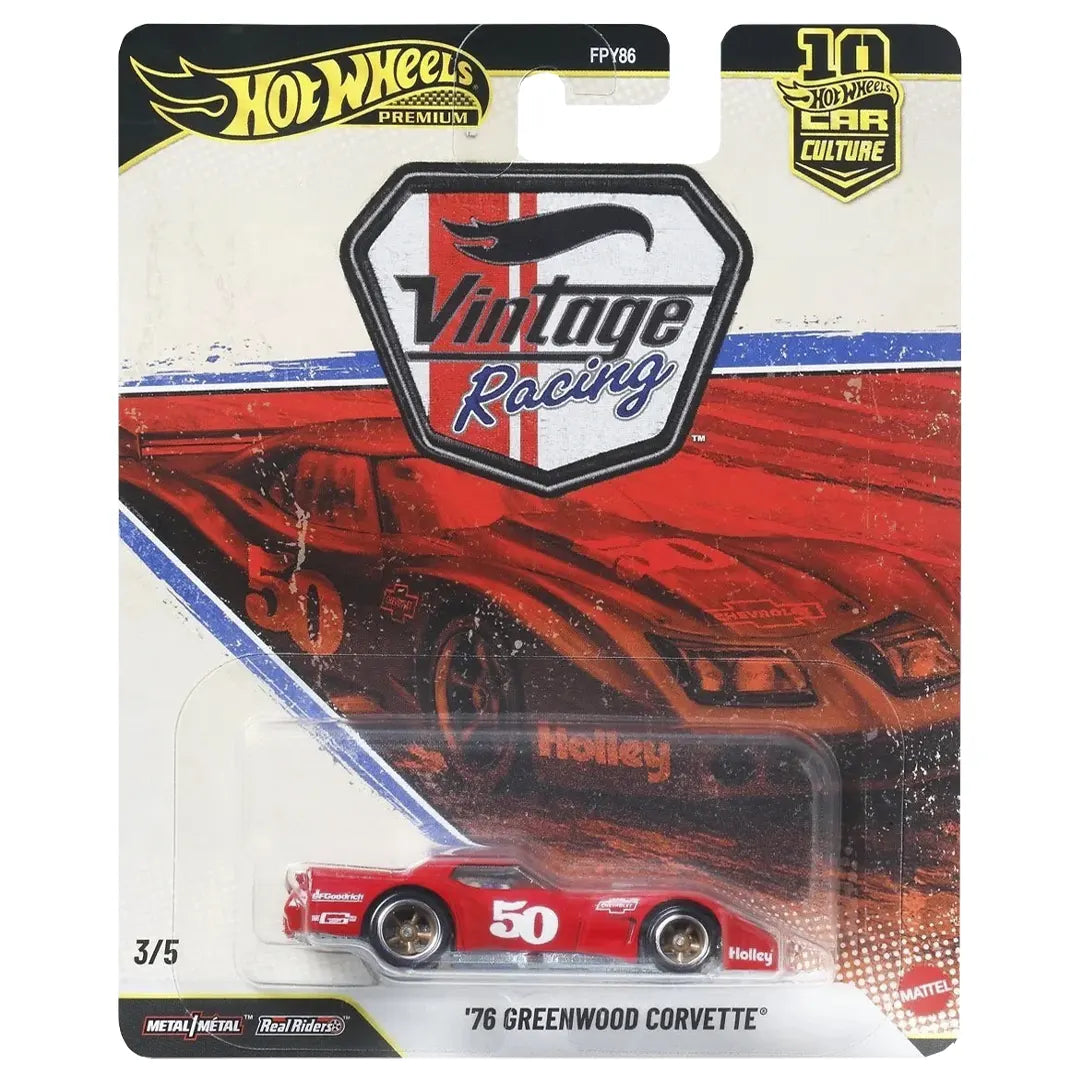 76 Greenwood Corvette - Vintage Racing 3/5 - Hot Wheels