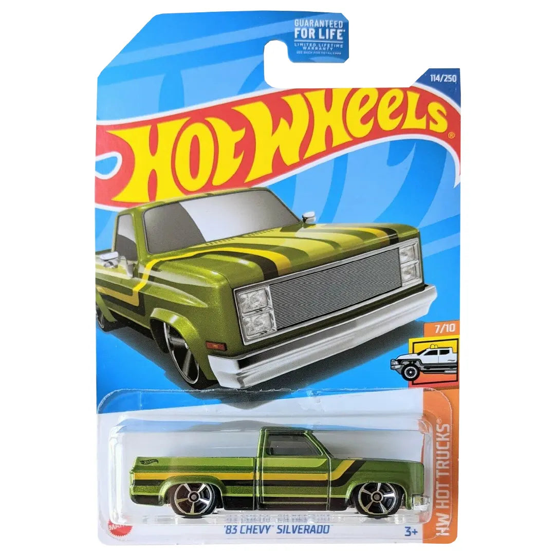 83 Chevy Silverado - Hot Trucks 7/10 - Hot Wheels