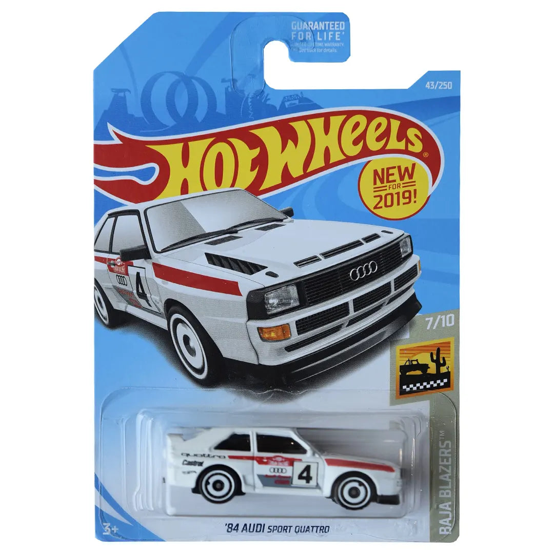 84 Audi Sport Quattro - Baja Blazers 7/10 - Hot Wheels