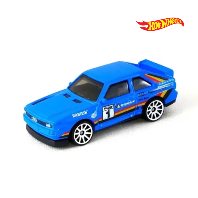 84 Audi Sport Quattro - Rally Champs 1/5 - Hotwheels Básico - Autos sin Empaque