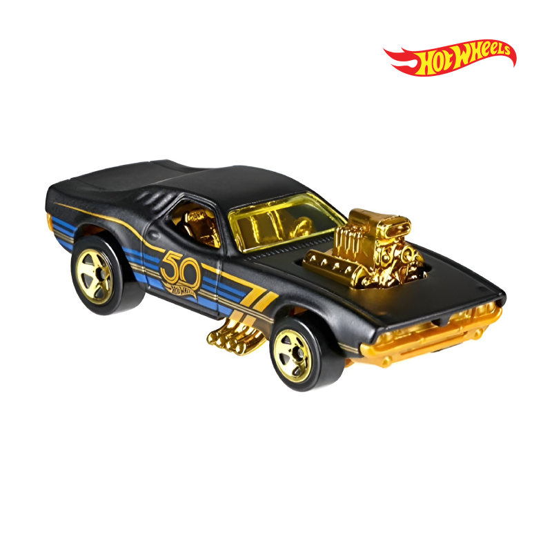 Rodger Dodger - 50th Anniversary Black and Gold 3/6 - Hotwheels Básico - Autos sin Empaque