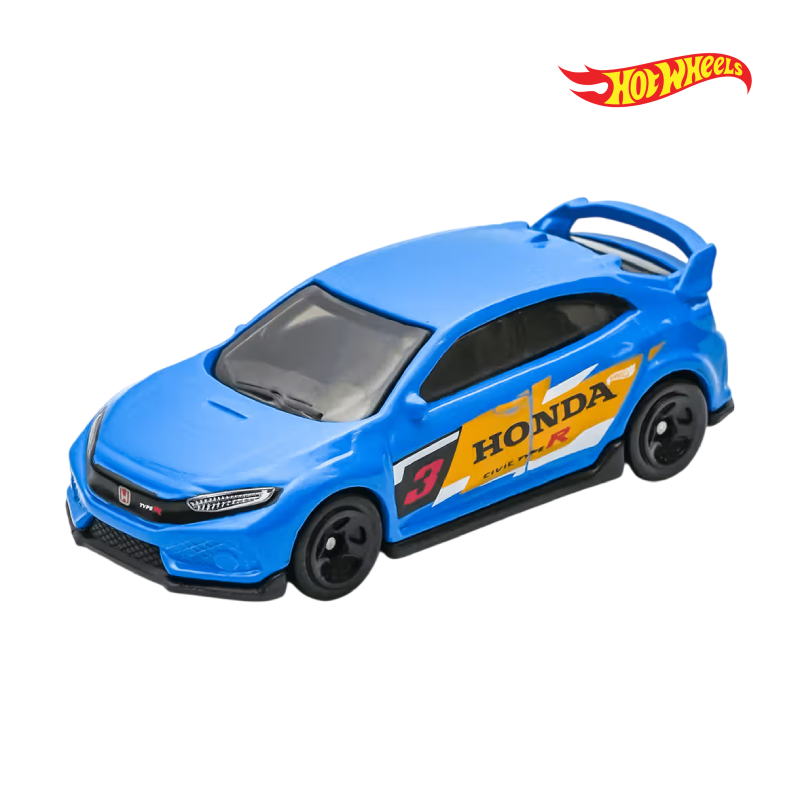 2018 Honda Civic Type R - Then and Now 3/10 - Hotwheels Básico - Autos sin Empaque