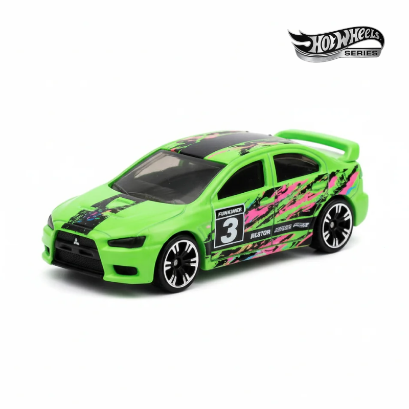 2008 Lancer Evolution - Neon Speeders 3/8 - Silver Series - Autos sin Empaque