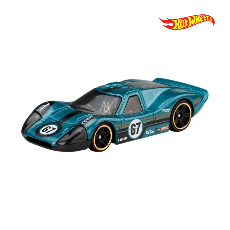 1967 Ford GT40 MK IV - 5-Pack Retro Racers - Hotwheels Básico - Autos sin Empaque