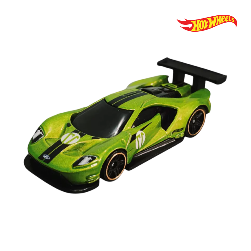 2016 Ford GT Race - Then and Now 7/10 - Hotwheels Básico - Autos sin Empaque