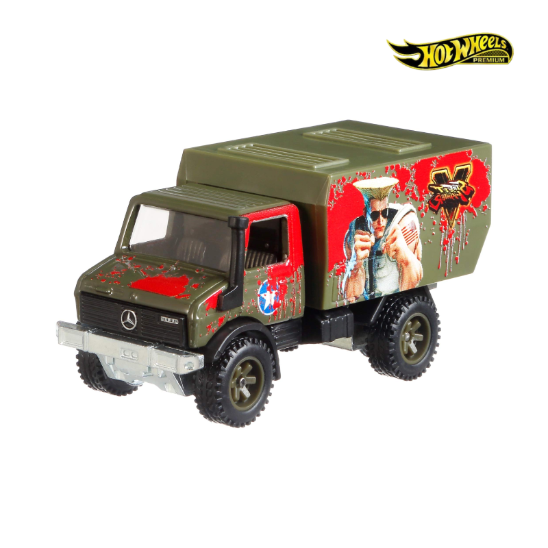 88 Mercedes Unimog U1300 - Street Fighter V 2/5 - Hotwheels Premium - Autos sin Empaque