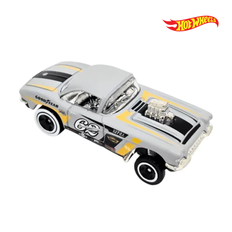 62 Corvette Gasser - Reverse Rake 4/5 - Hotwheels Básico - Autos sin Empaque