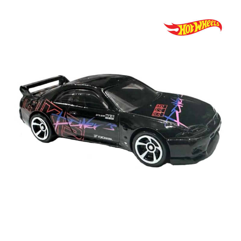 Nissan Skyline GT-R (BCNR33) - 70s vs 90s 8/10 - Hotwheels Básico - Autos sin Empaque
