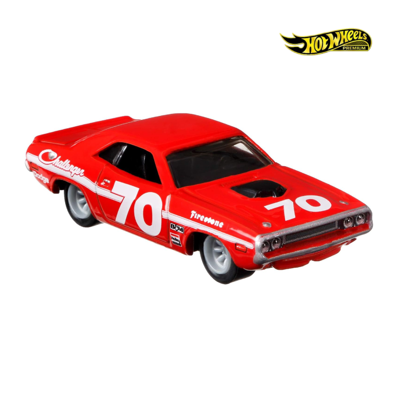 70 Dodge Hemi Challenger - Diorama Collector Set - Hotwheels Premium - Autos sin Empaque