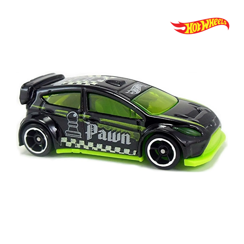 12 Ford Fiesta - Checkmate 9/9 - Hotwheels Básico - Autos sin Empaque