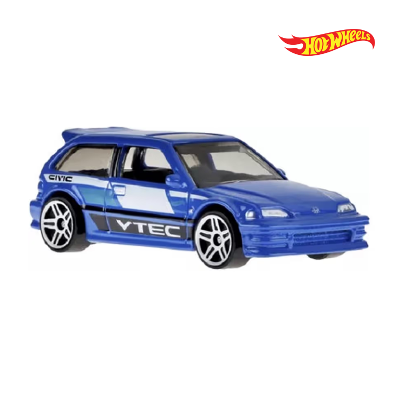 90 Honda Civic Ef - 70s vs 90s 1/10 - Hotwheels Básico - Autos sin Empaque