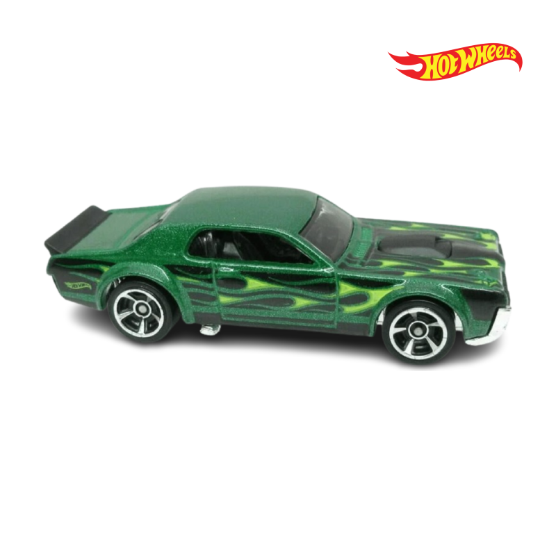 68 Mercury Cougar - Flames 2/5 - Hotwheels Básico - Autos sin Empaque