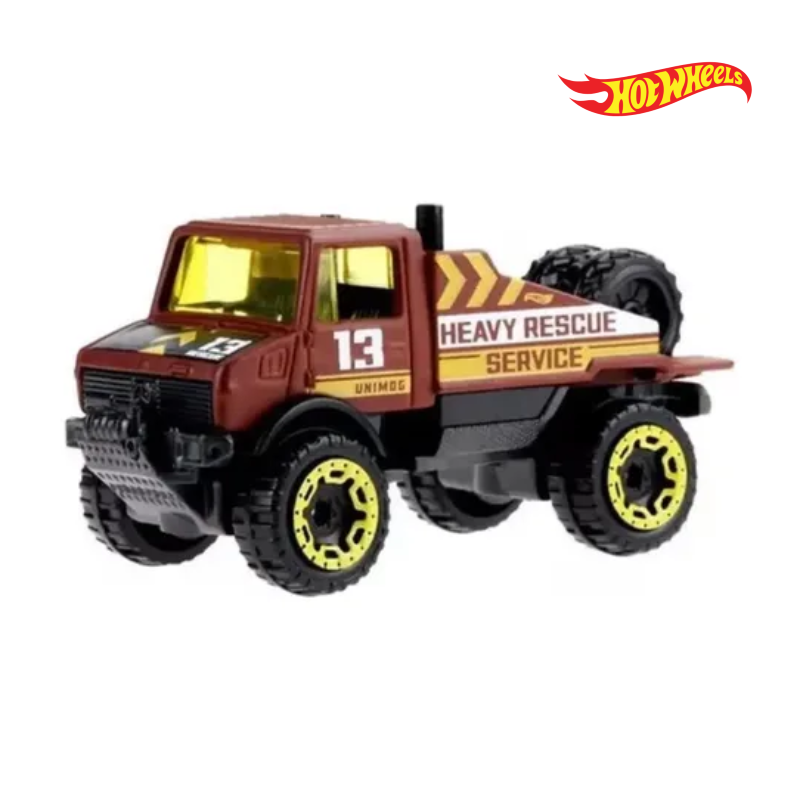 Mercedes Benz Unimog 1300 - Haulers 4/5 - Hotwheels Básico - Autos sin Empaque