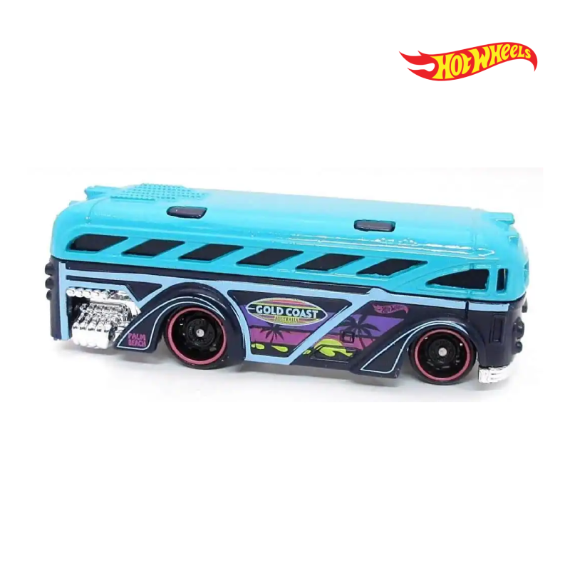 Surfing School Bus - Surf's Up 1/5 - Hotwheels Básico - Autos sin Empaque