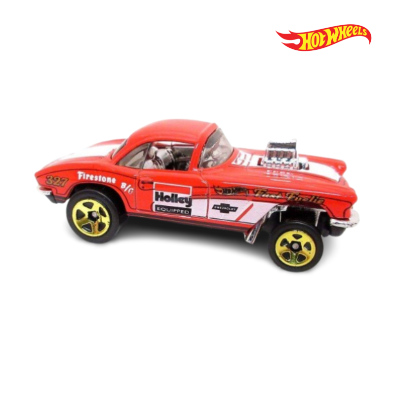 62 Corvette Gasser - Gassers 3/5 - Hotwheels Básico - Autos sin Empaque
