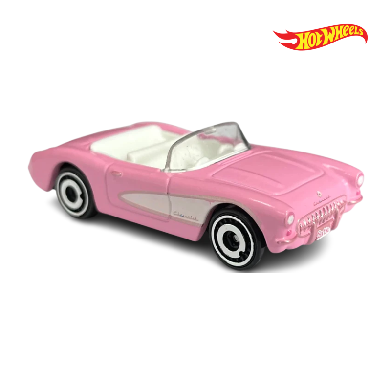 1956 Corvette - Screen Time 9/10 - Hotwheels Básico - Autos sin Empaque