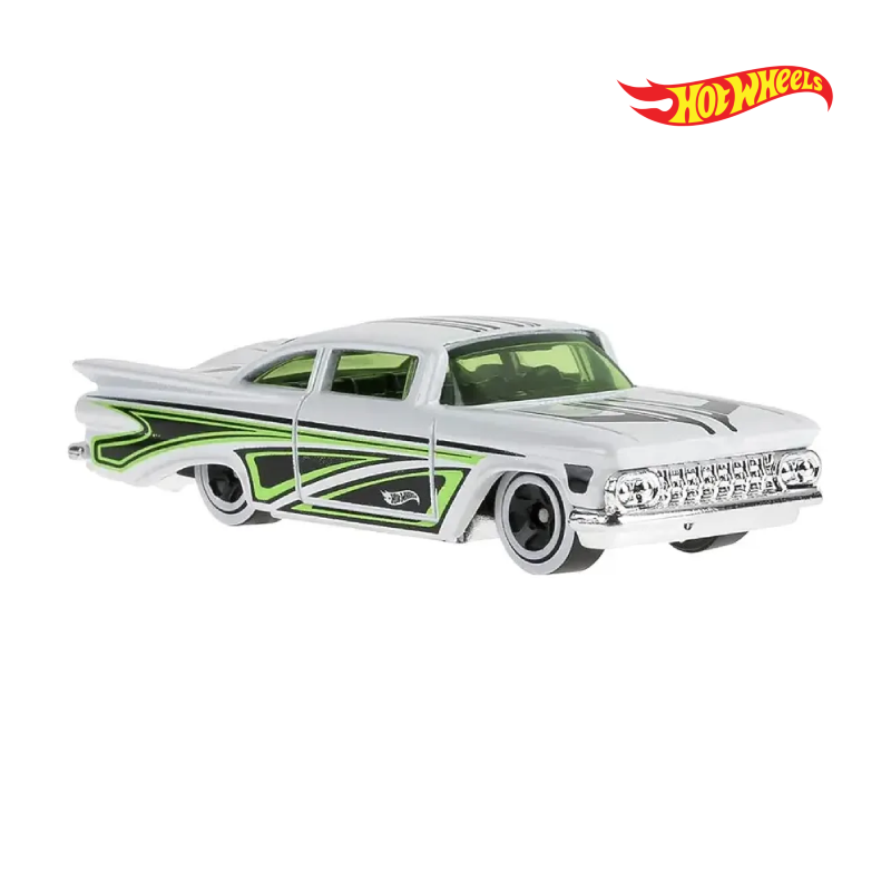 59 Chevy Impala - Layin Low 2/5 - Hotwheels Básico - Autos sin Empaque