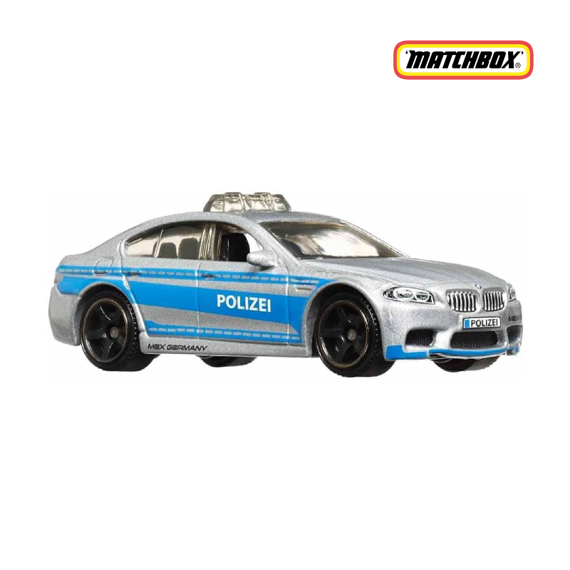 BMW M5 Police - 5-Pack Autobahn Express - Matchbox Básico - Autos sin Empaque