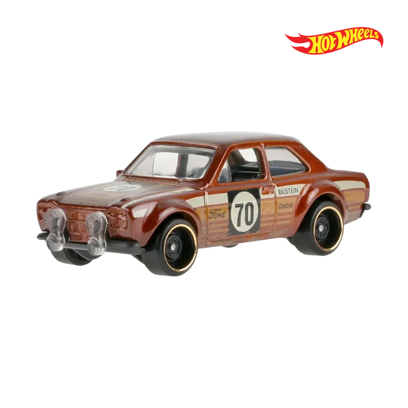 70 Ford Escort Rs1600 - Dirt 3/10 - Hotwheels Básico - Autos sin Empaque
