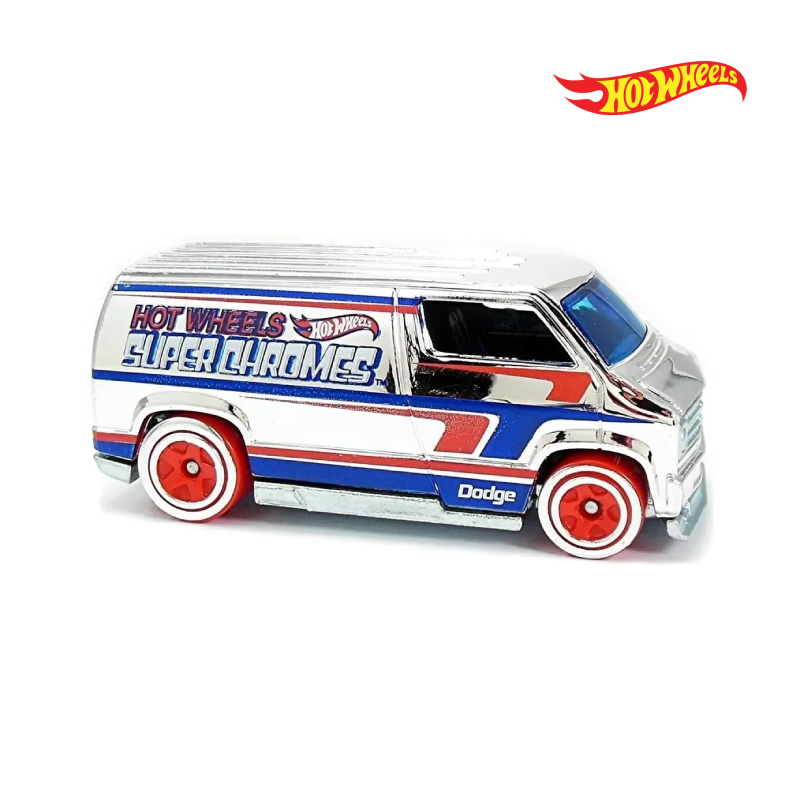 Custom 77 Dodge Van - Super Chromes 4/5 - Hotwheels Básico - Autos sin Empaque
