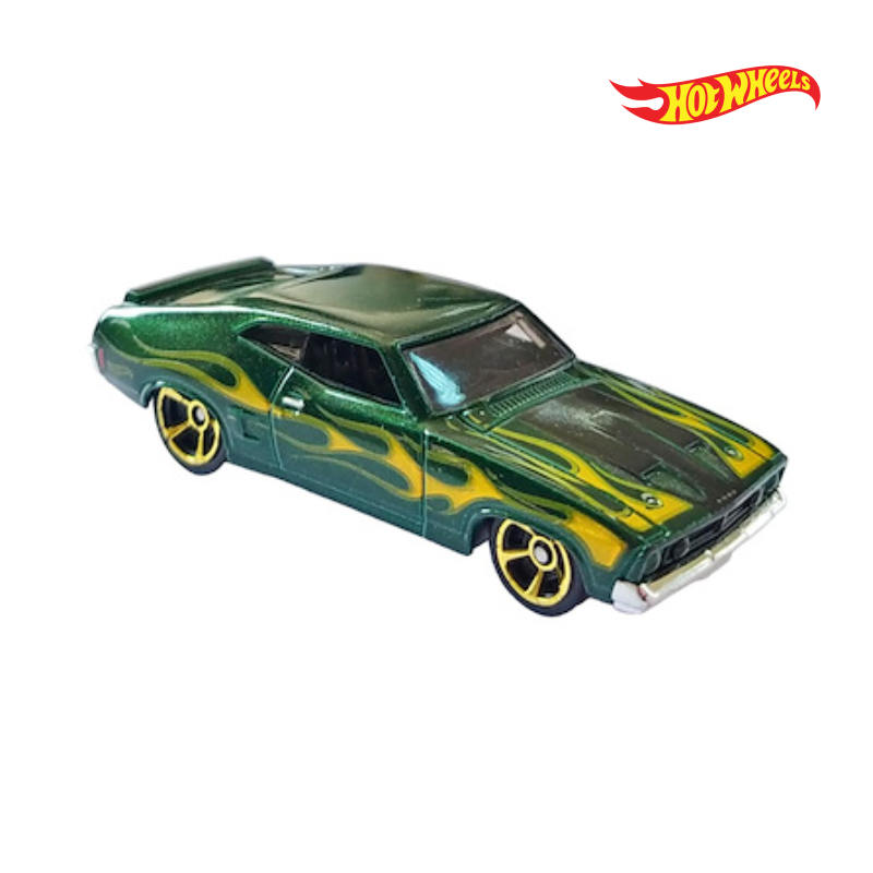 73 Ford Falcon XB - Flames 7/10 - Hotwheels Básico - Autos sin Empaque
